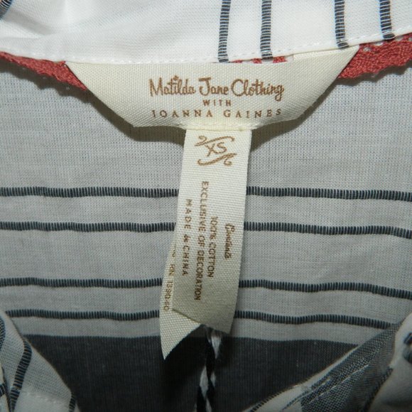 Matilda Jane Joanna Gaines Made Ready Top Shirt XS (DD-15) - Picture 5 of 5